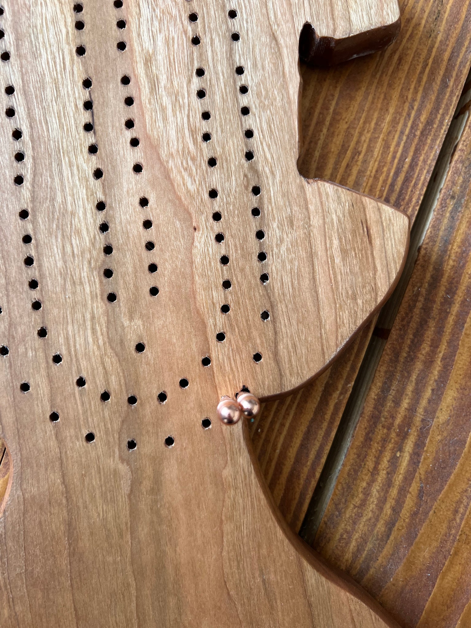 Salmon Cribbage Board