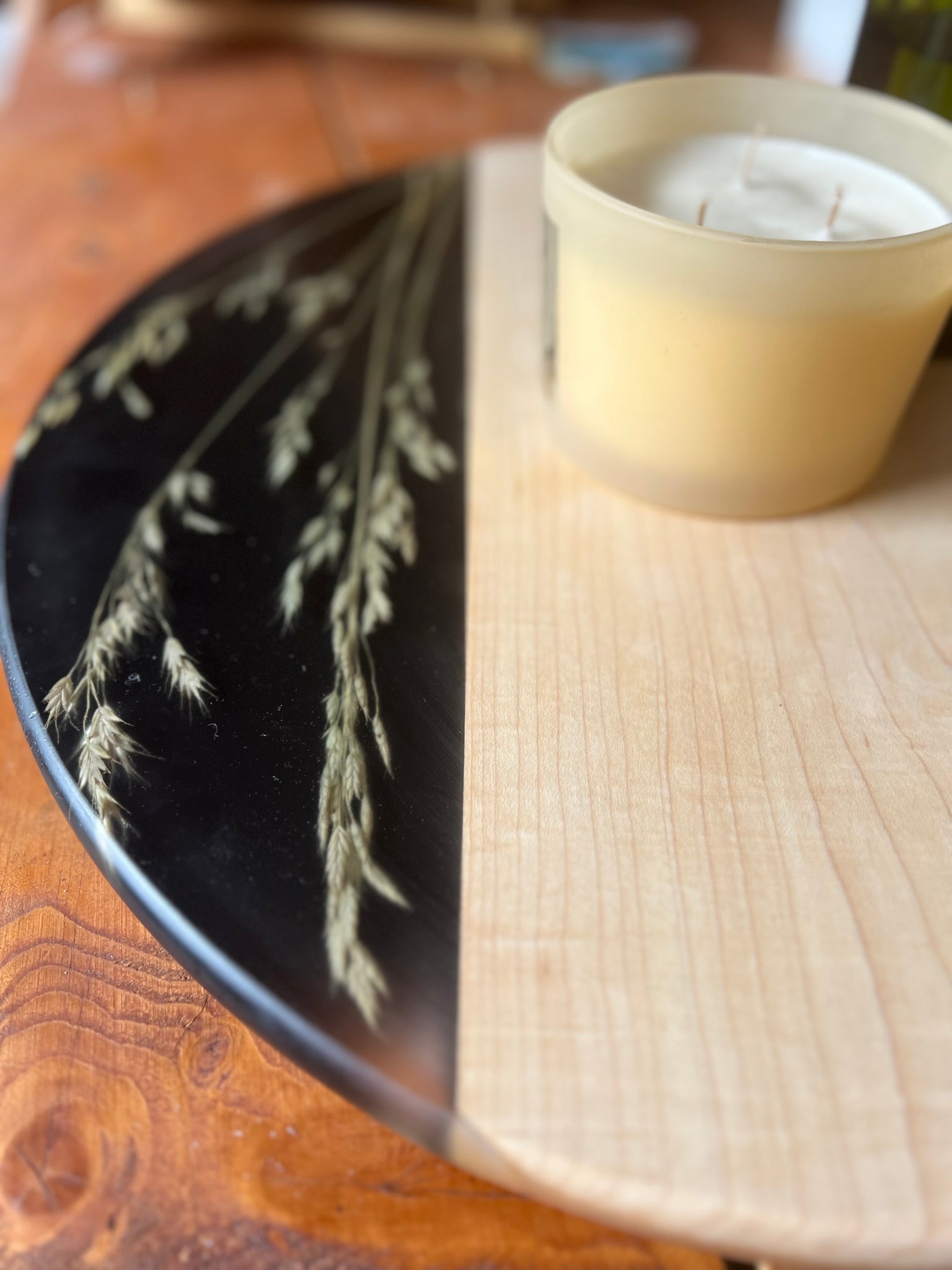Maple and Wild Wheat Lazy Susan